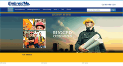 Desktop Screenshot of embroidme-slc.com