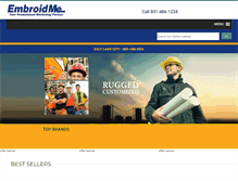 Tablet Screenshot of embroidme-slc.com